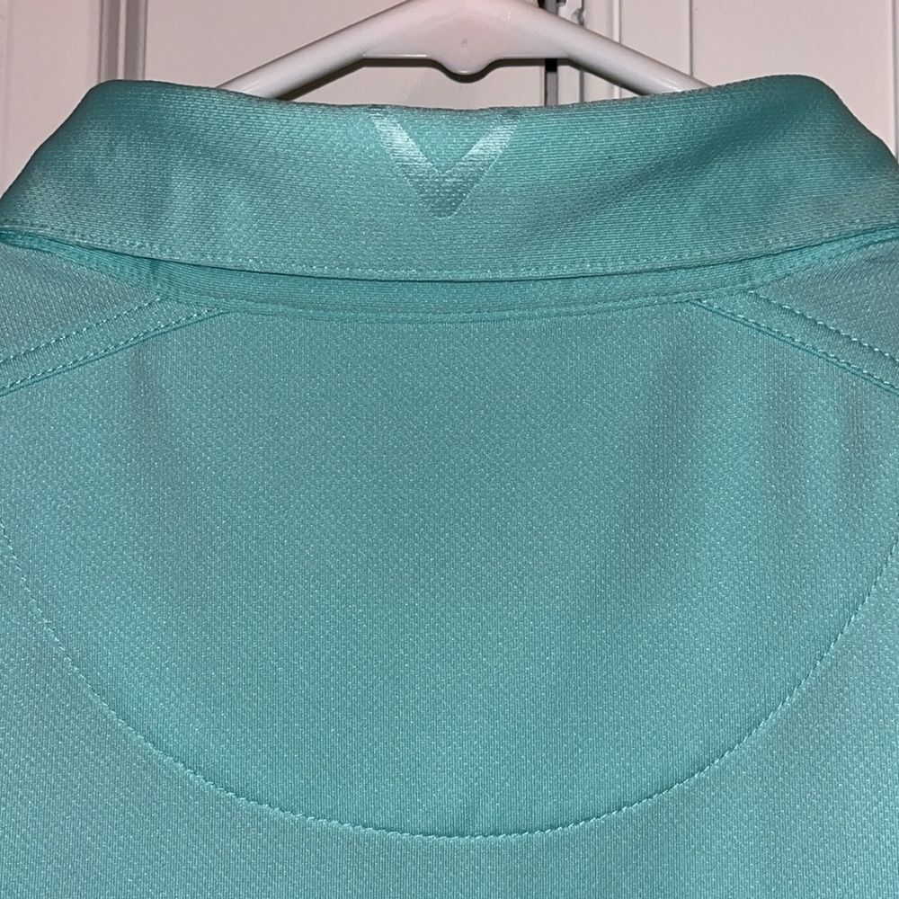 Callaway Seafoam Green Sewn Disney Mickey Mouse Golfing Shirt Polo Golf Shirt L - Picture 8 of 8